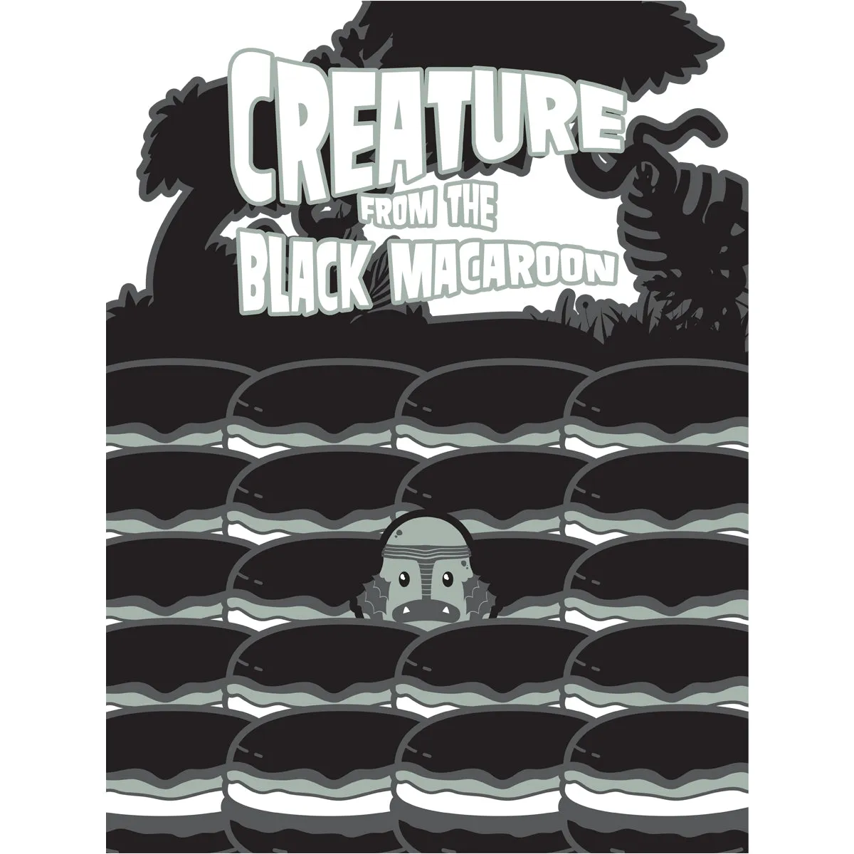 Movie The Food™ "Creature From The Black Macaroon" Long Sleeve T-Shirt