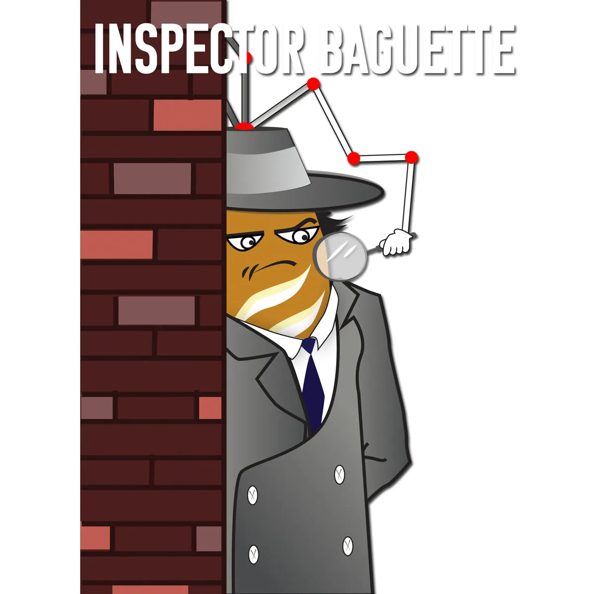 Movie The Food™ "Inspector Baguette" Long Sleeve T-Shirt