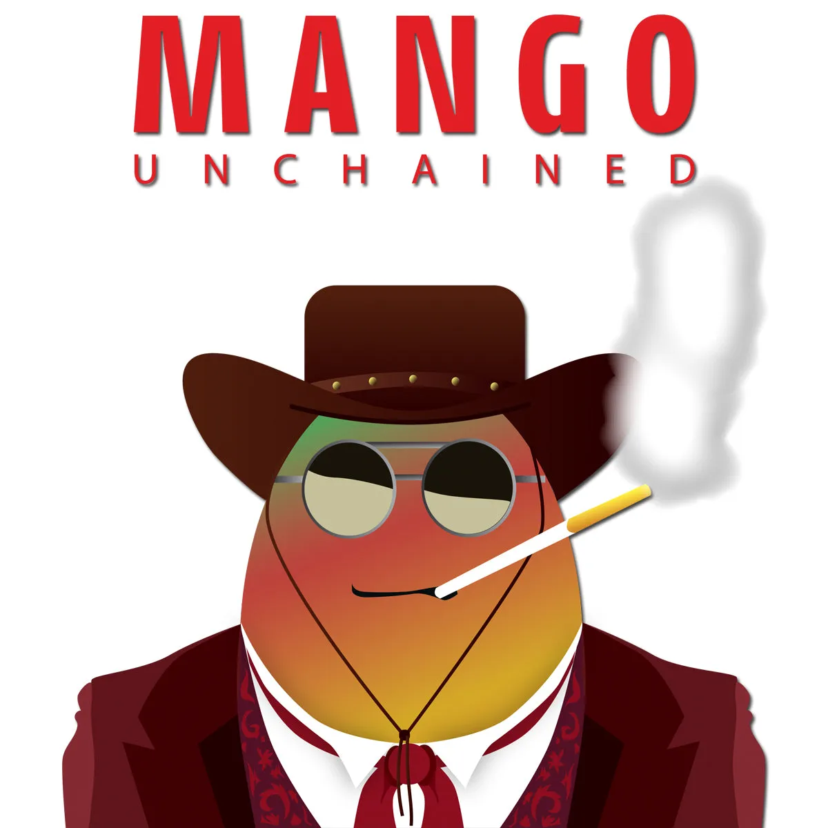 Movie The Food™ "Mango Unchained" Long Sleeve T-Shirt