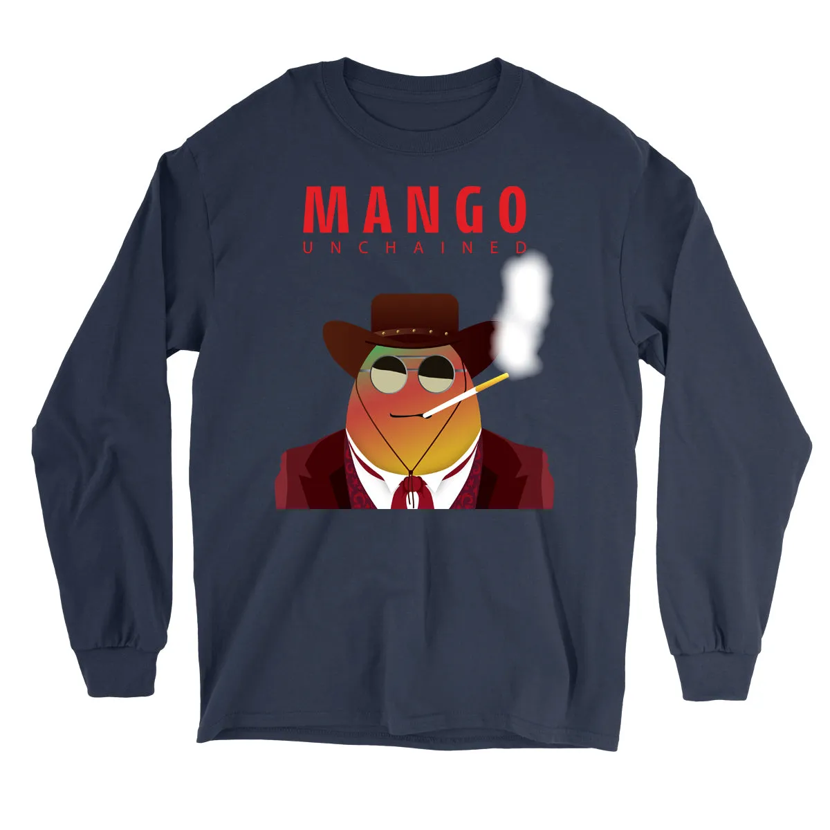 Movie The Food™ "Mango Unchained" Long Sleeve T-Shirt