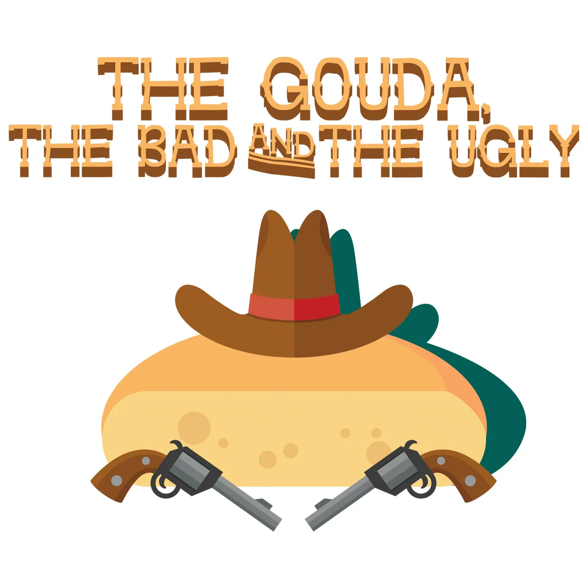 Movie The Food™ "The Gouda, The Bad, The Ugly" Long Sleeve T-Shirt