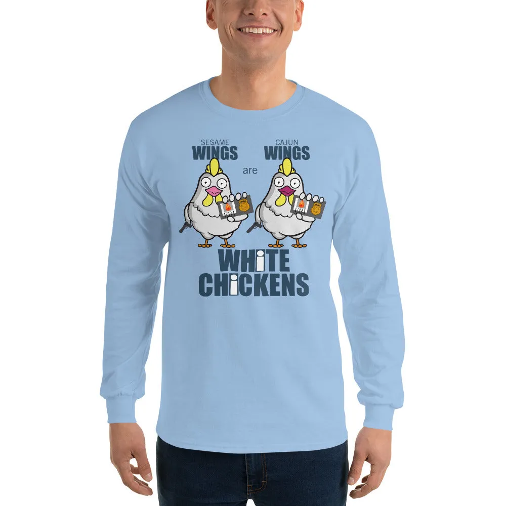 Movie The Food™ "White Chickens" Long Sleeve T-Shirt