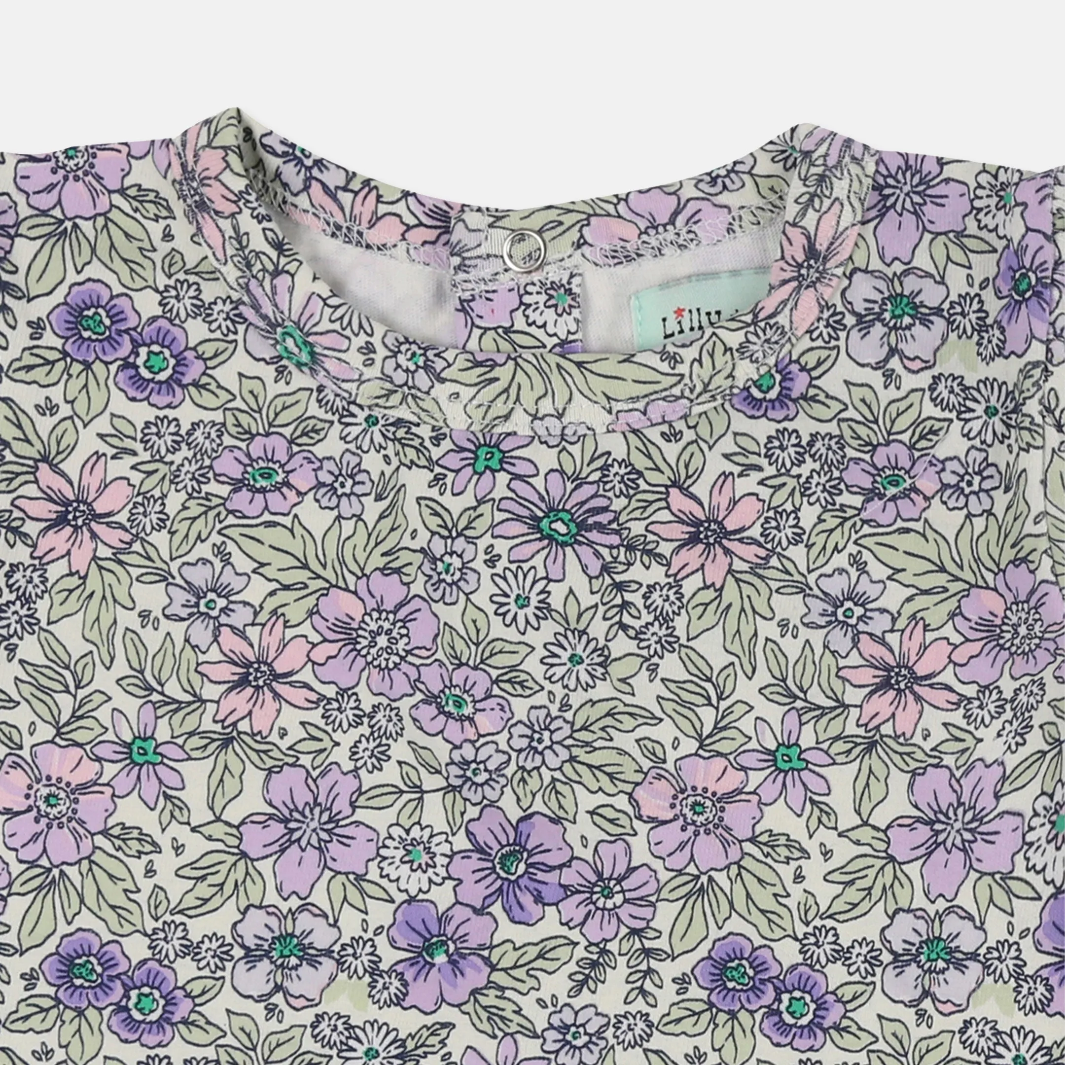 Multicoloured Floral Print Top And Short Set