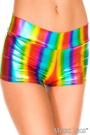 Music Legs Shiny Shorts