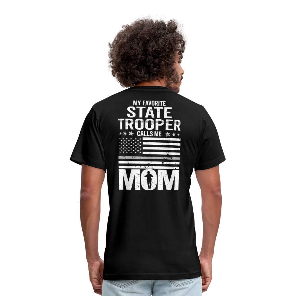 My Favorite State Trooper Calls Me Mom Unisex Jersey T-Shirt by Bella   Canvas