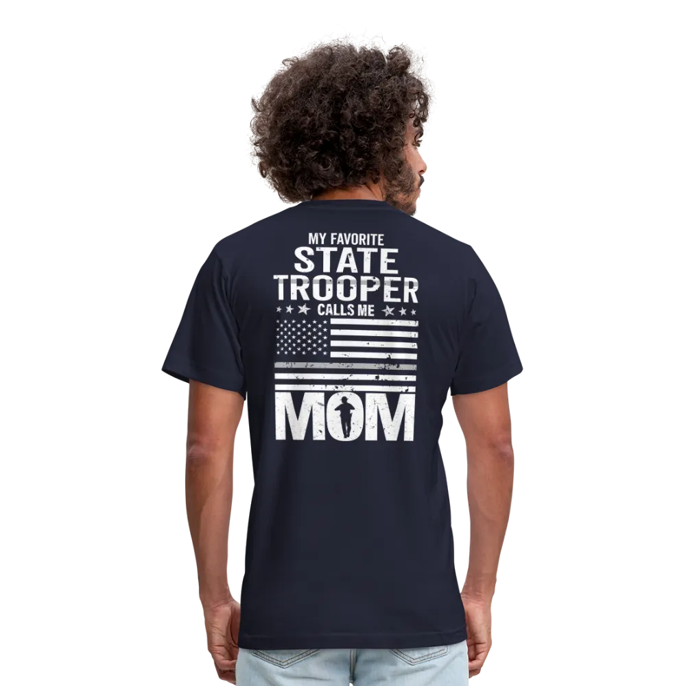 My Favorite State Trooper Calls Me Mom Unisex Jersey T-Shirt by Bella   Canvas