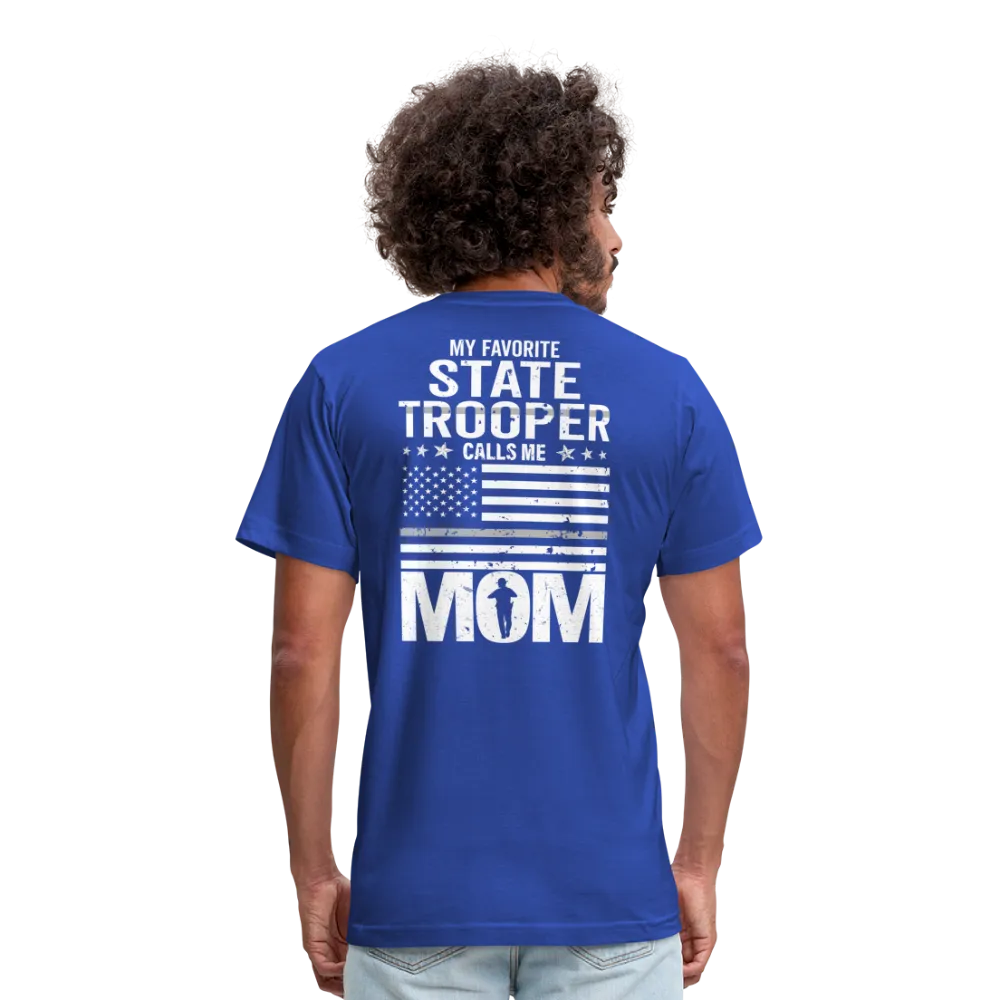 My Favorite State Trooper Calls Me Mom Unisex Jersey T-Shirt by Bella   Canvas