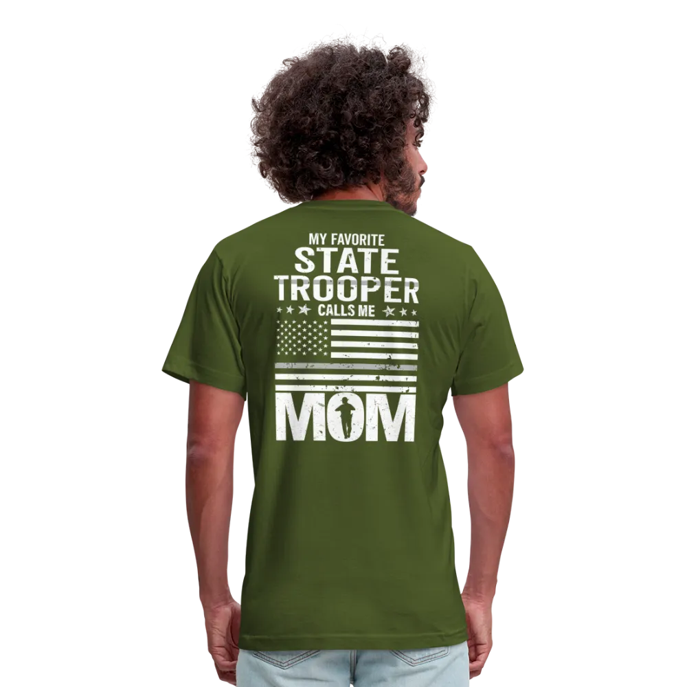 My Favorite State Trooper Calls Me Mom Unisex Jersey T-Shirt by Bella   Canvas