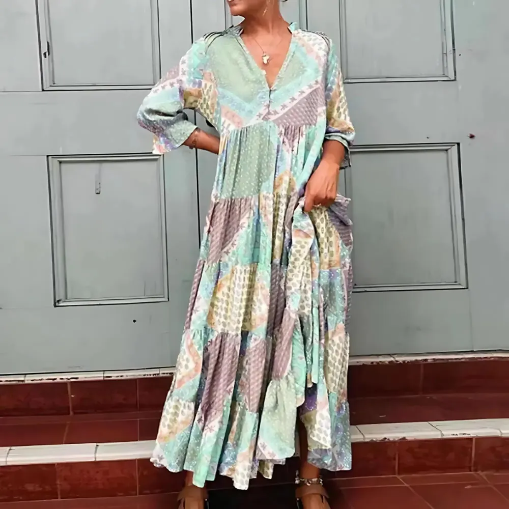 Nadine - Elegant Printed Dress