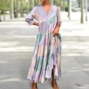 Nadine - Elegant Printed Dress