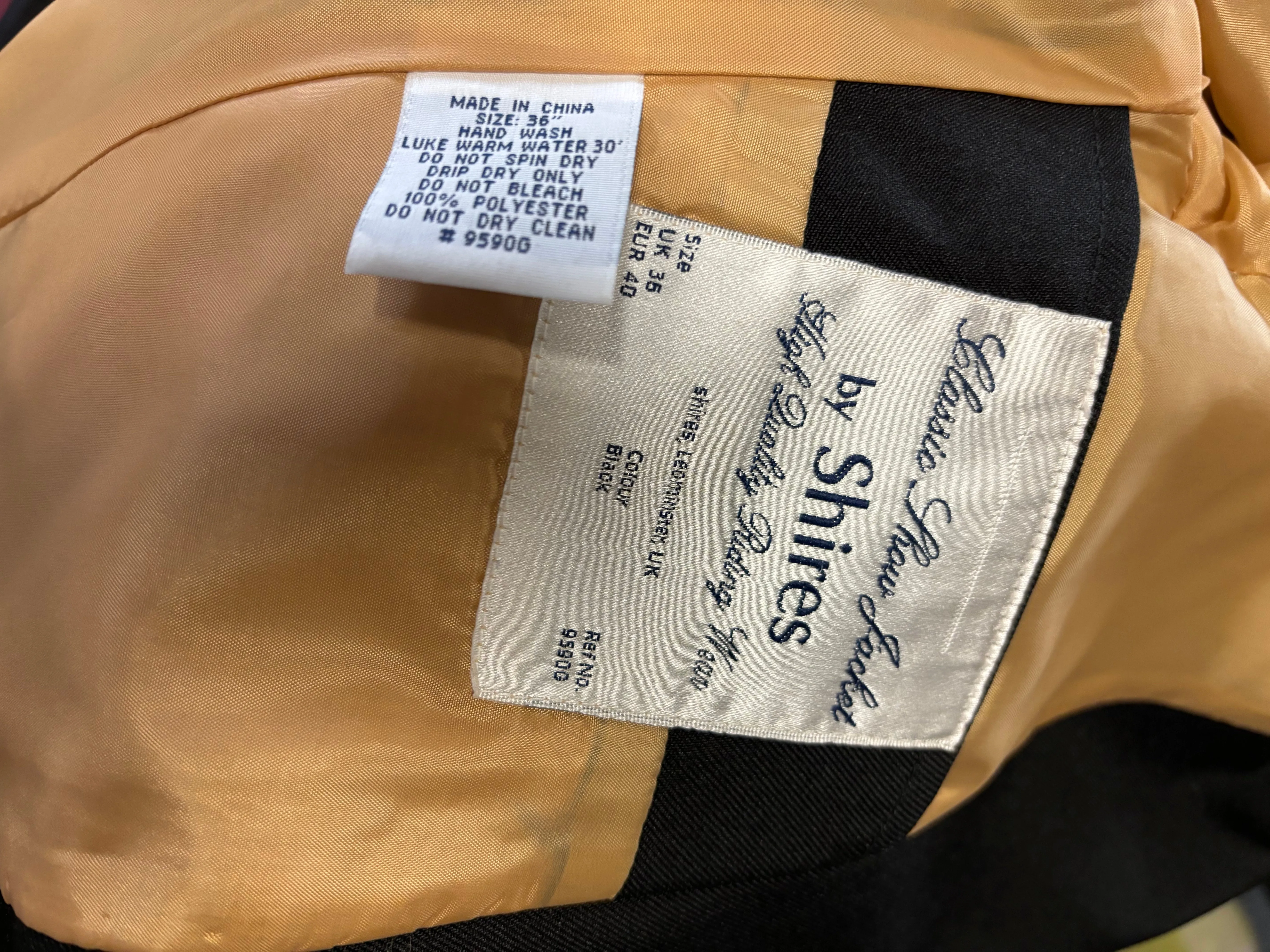 New Shires men’s black 36” shoe jacket FREE POSTAGE🔵