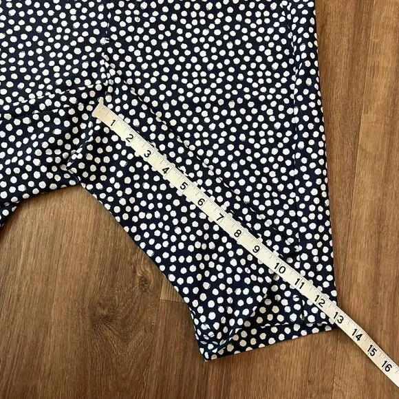 NEW Spanx Sunshine Shorts Navy Painted Dot- golf