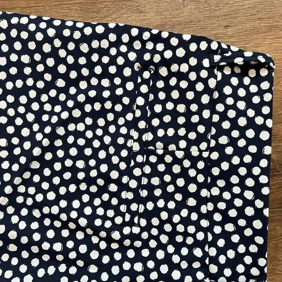 NEW Spanx Sunshine Shorts Navy Painted Dot- golf