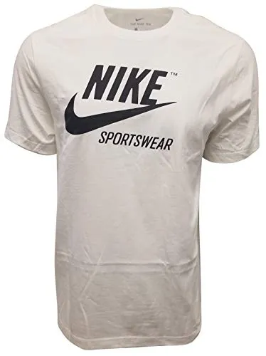 Nike Men Futura Sportswear Logo T-Shirt (XX-Large, White)
