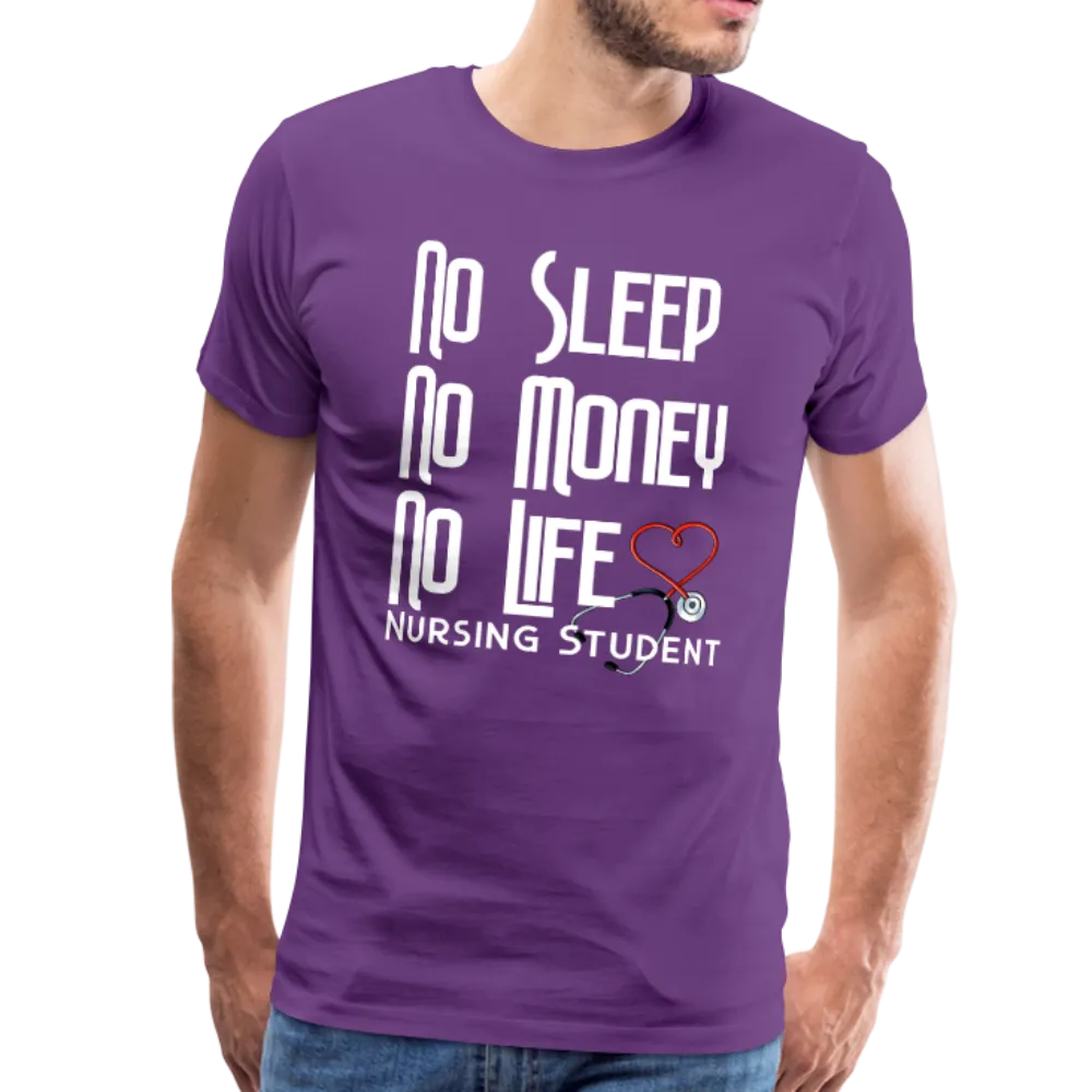 No Sleep No Money NO Life Men's Premium T-Shirt (CK1475U)