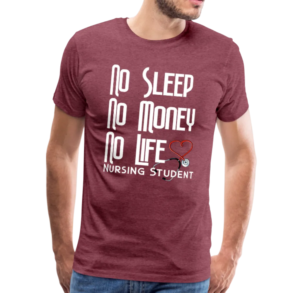 No Sleep No Money NO Life Men's Premium T-Shirt (CK1475U)