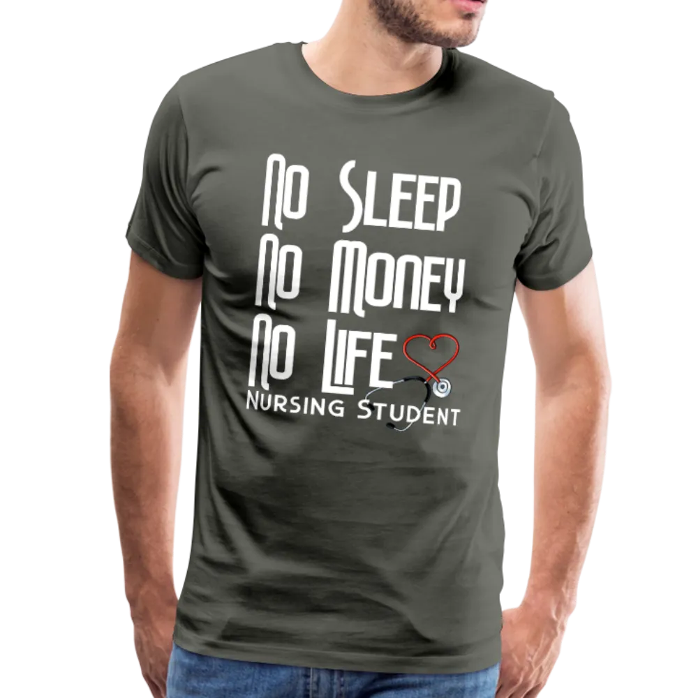 No Sleep No Money NO Life Men's Premium T-Shirt (CK1475U)