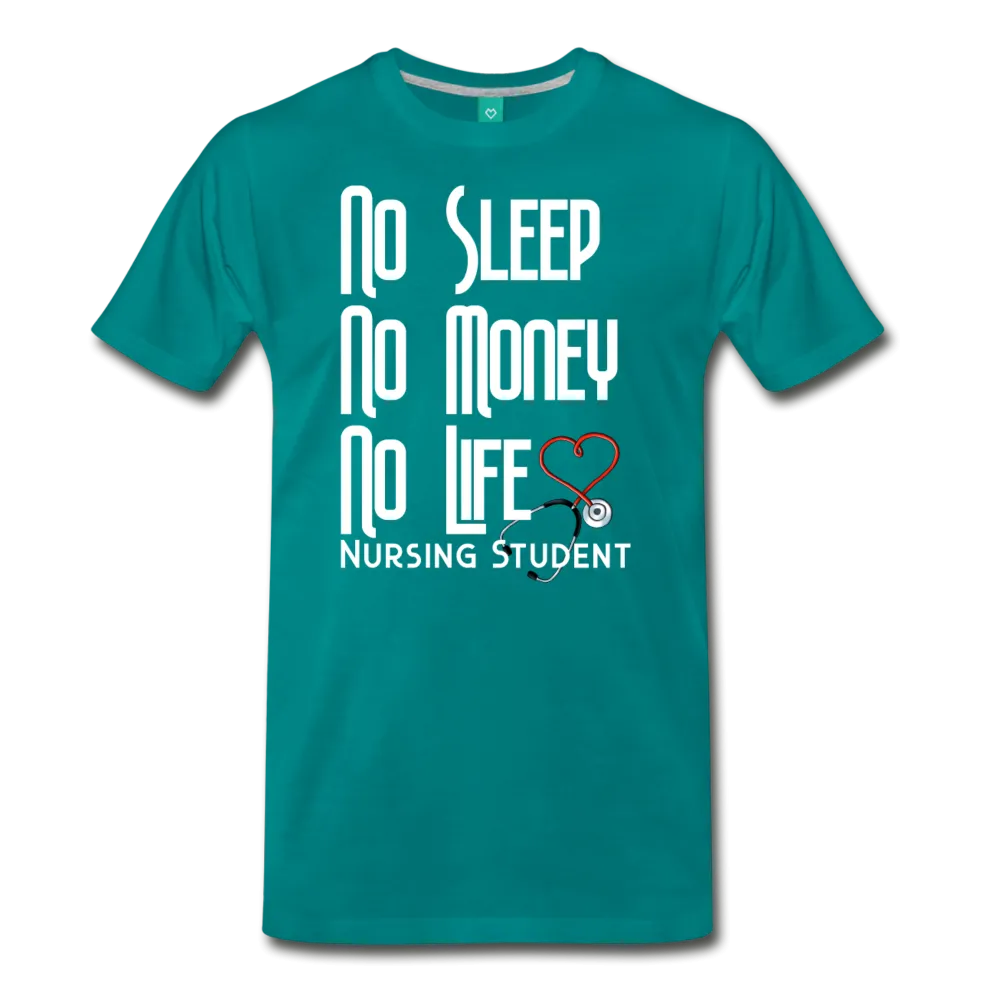 No Sleep No Money NO Life Men's Premium T-Shirt (CK1475U)