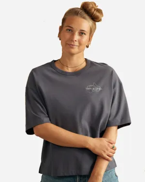 No Trace Thilda Tung Tee - Stone Purple