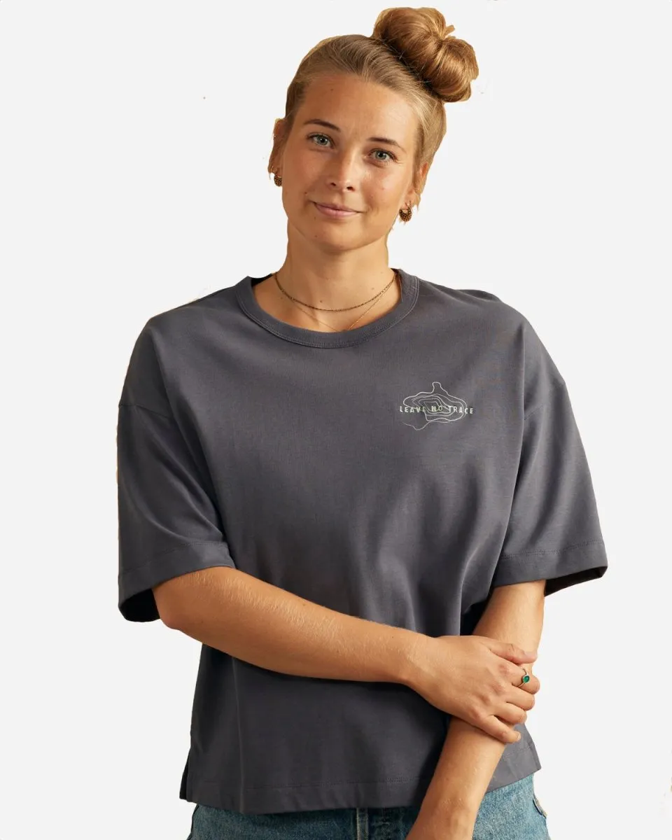 No Trace Thilda Tung Tee - Stone Purple