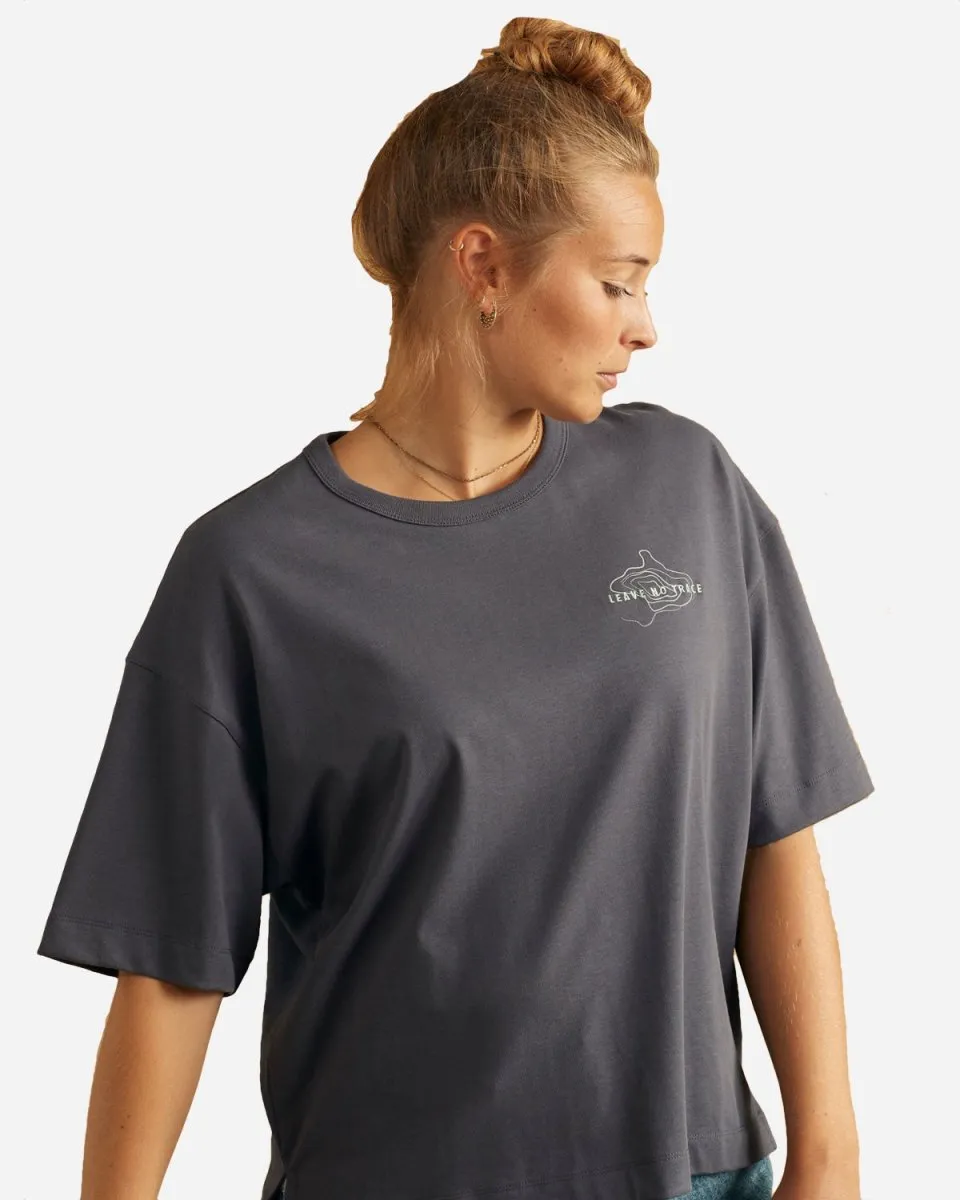 No Trace Thilda Tung Tee - Stone Purple