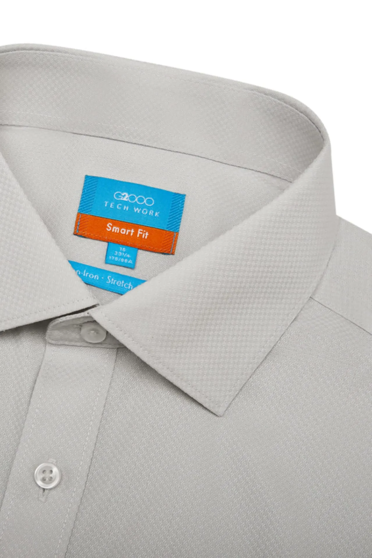 Non-Iron Cotton Stretch Smart Fit Texture Shirt