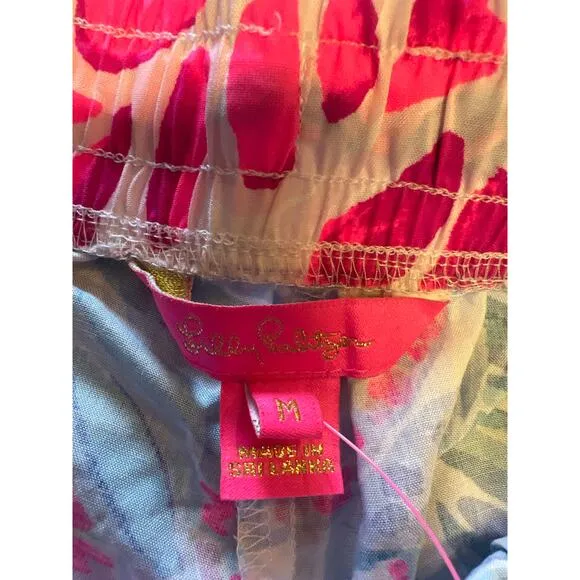 NWT Lilly Pulitzer Womens Resort White Rainforest Retreat Katia Shorts Size M