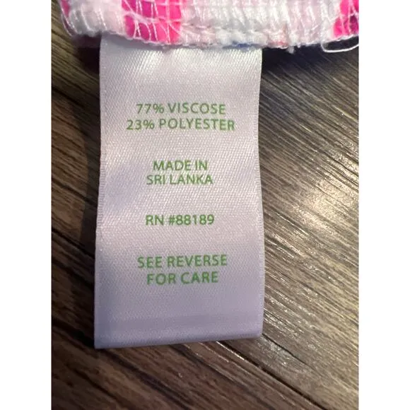 NWT Lilly Pulitzer Womens Resort White Rainforest Retreat Katia Shorts Size M