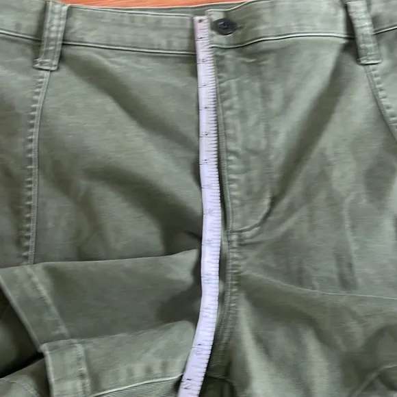 NWT Madewell Perfect Military Cotton Twill Shorts Size 24W Palm Tree