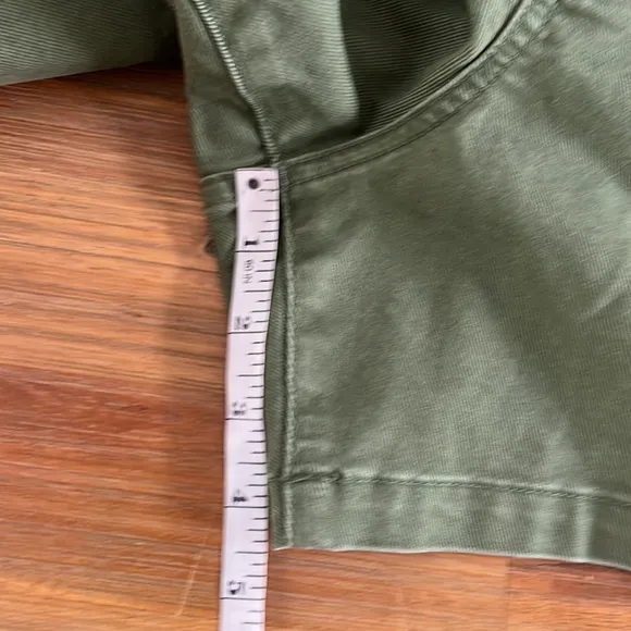 NWT Madewell Perfect Military Cotton Twill Shorts Size 24W Palm Tree