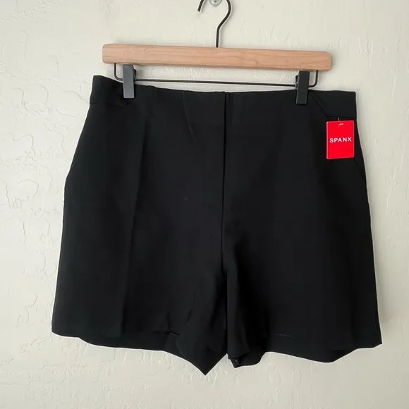 NWT Spanx the perfect A Line shorts black XL