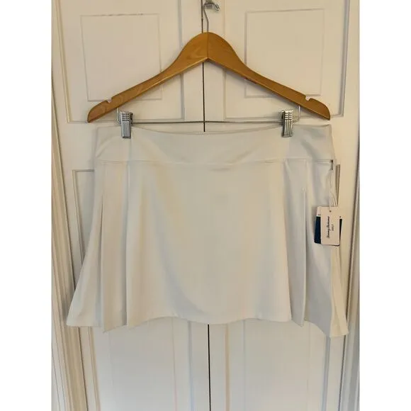 NWT Tommy Bahama White Side Pleated Golf/Athletic Skirt