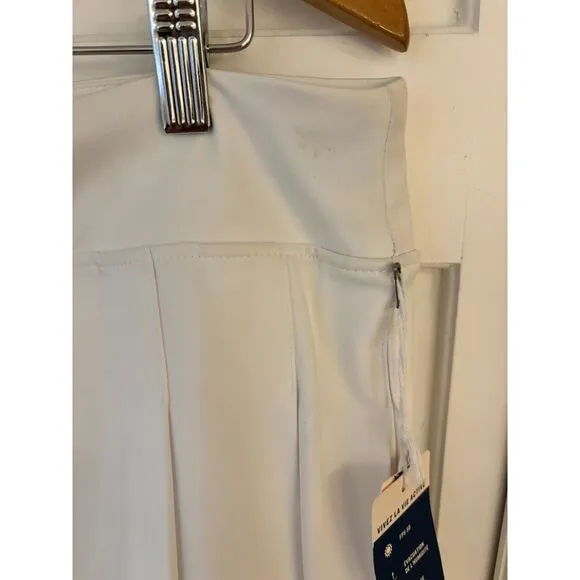 NWT Tommy Bahama White Side Pleated Golf/Athletic Skirt