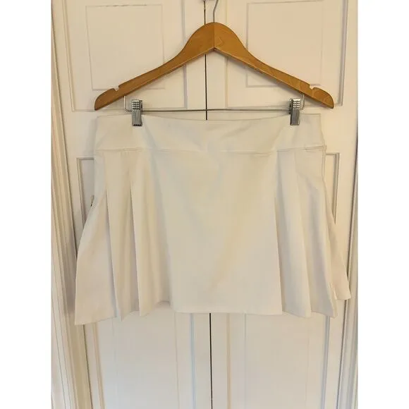NWT Tommy Bahama White Side Pleated Golf/Athletic Skirt