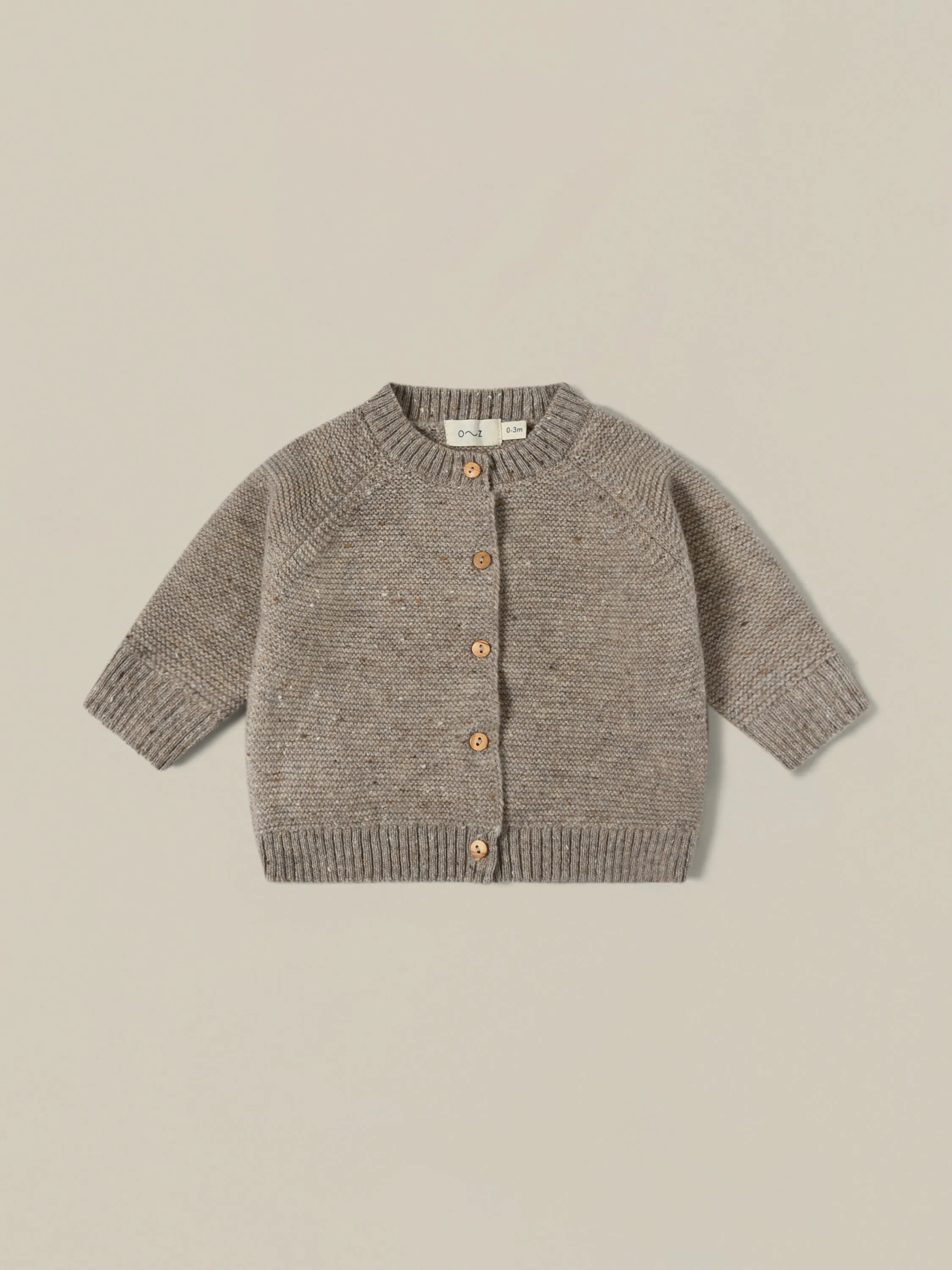 Oatmeal Wool Cardigan