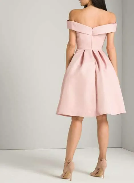 Off Shoulder Pink Cheap 2018 Homecoming Dresses Under 100, BDY0215