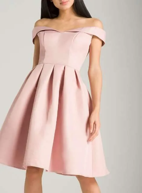 Off Shoulder Pink Cheap 2018 Homecoming Dresses Under 100, BDY0215