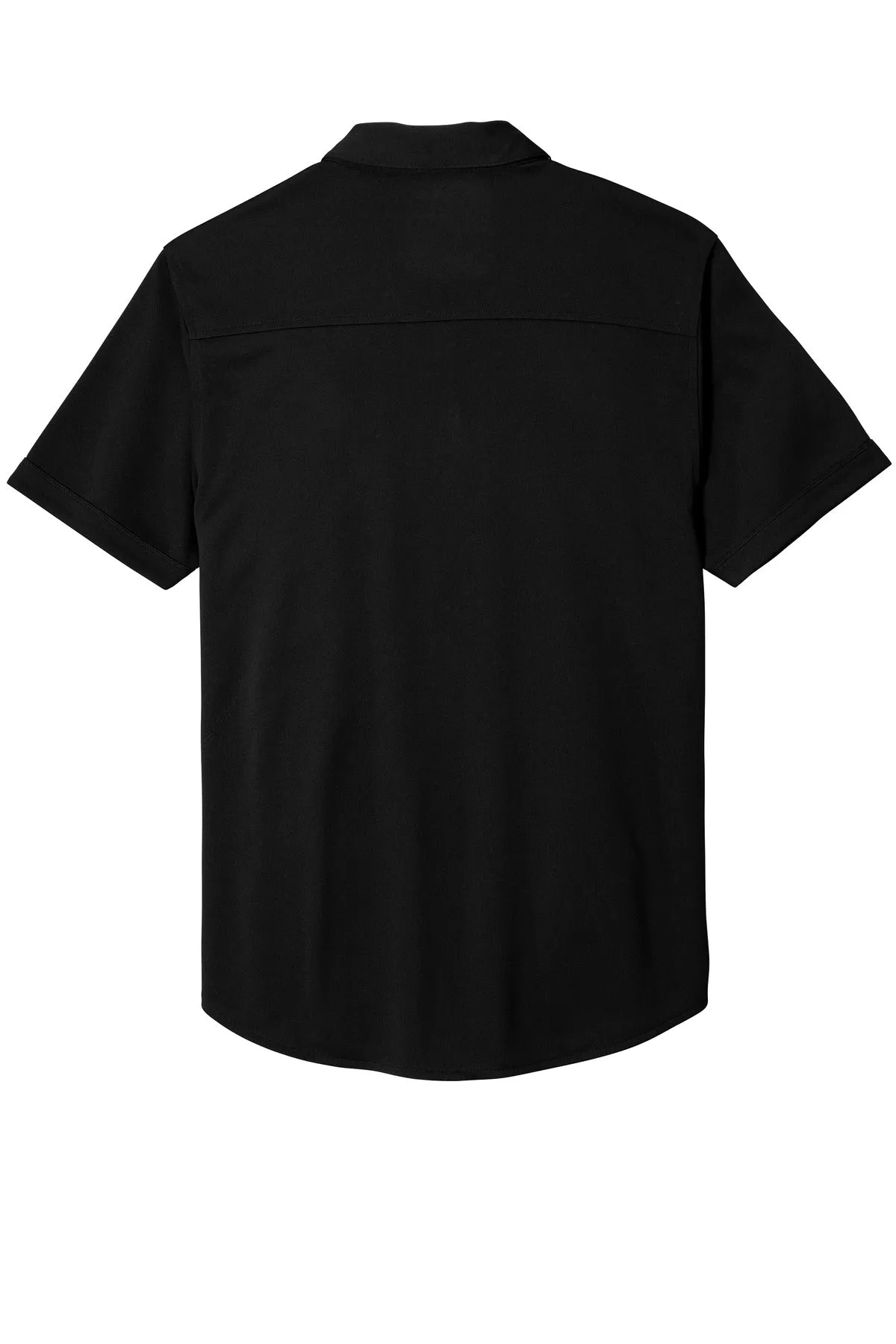 OGIO  Gravitate Full-Button Polo. OG141 Blacktop