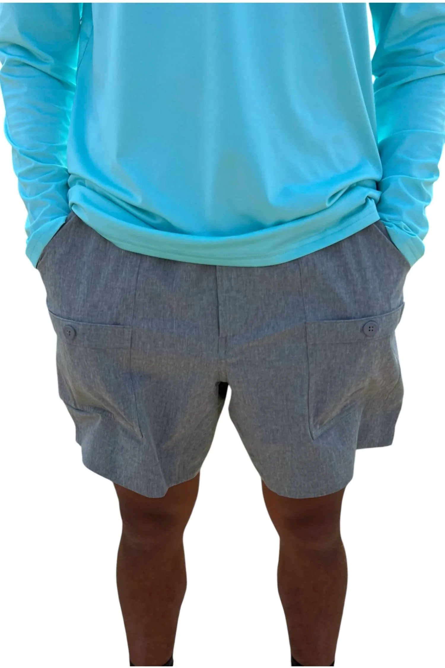 Original Stretch Fishing Shorts In Charcoal Heather