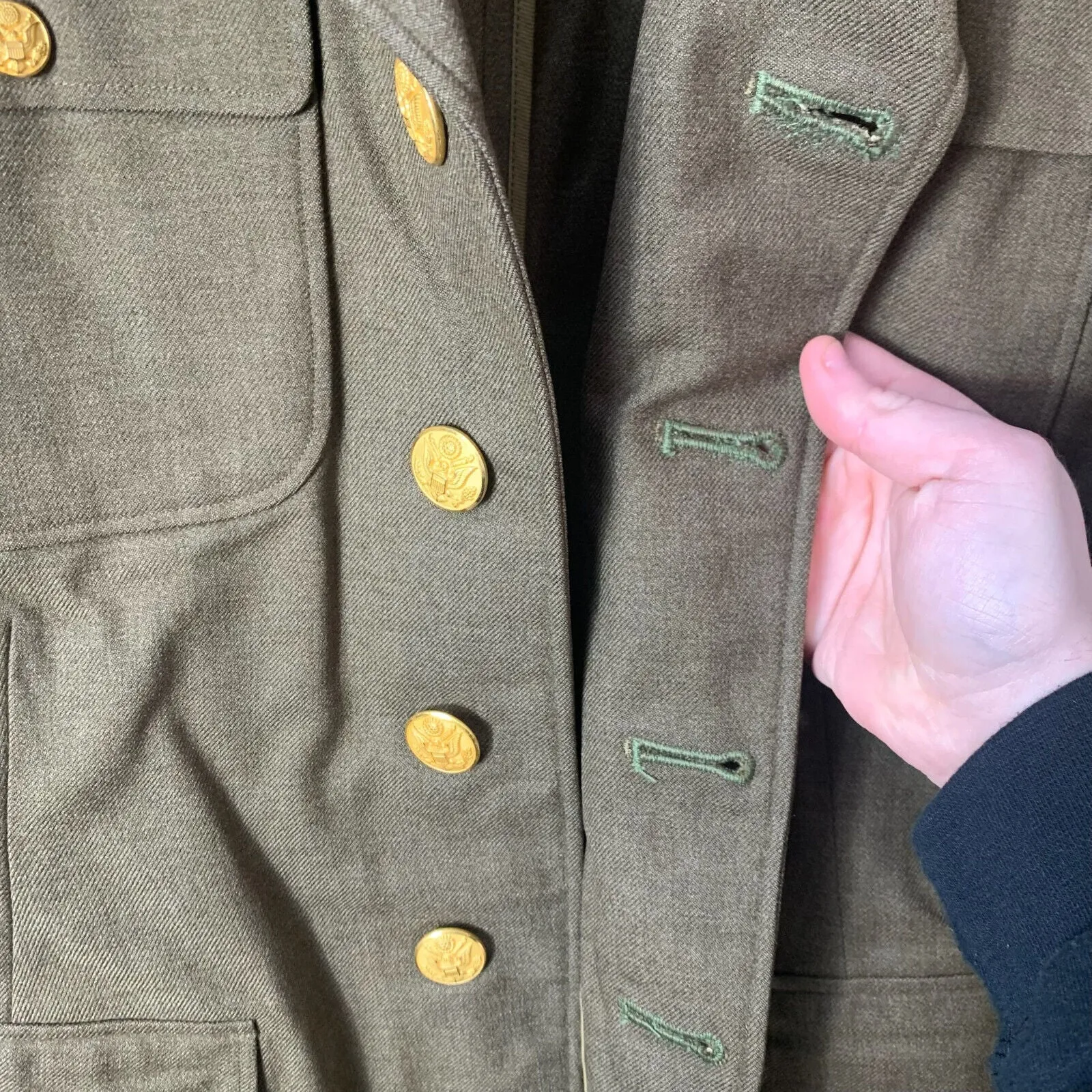 Original WW2 US Army Class A Dress Jacket 1940 - Private Ryan Prop - 38" Large