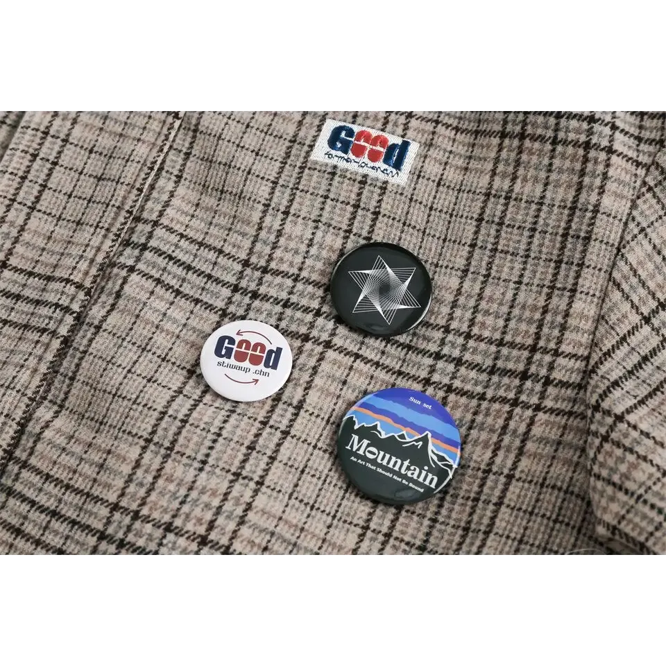 Original Y2K Checked Jacket in Soft Polyester