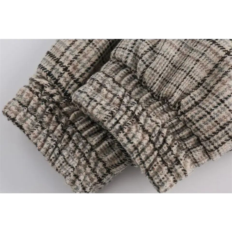 Original Y2K Checked Jacket in Soft Polyester