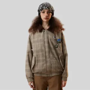 Original Y2K Checked Jacket in Soft Polyester