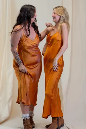 Otomo Silk Slip Maxi Gold