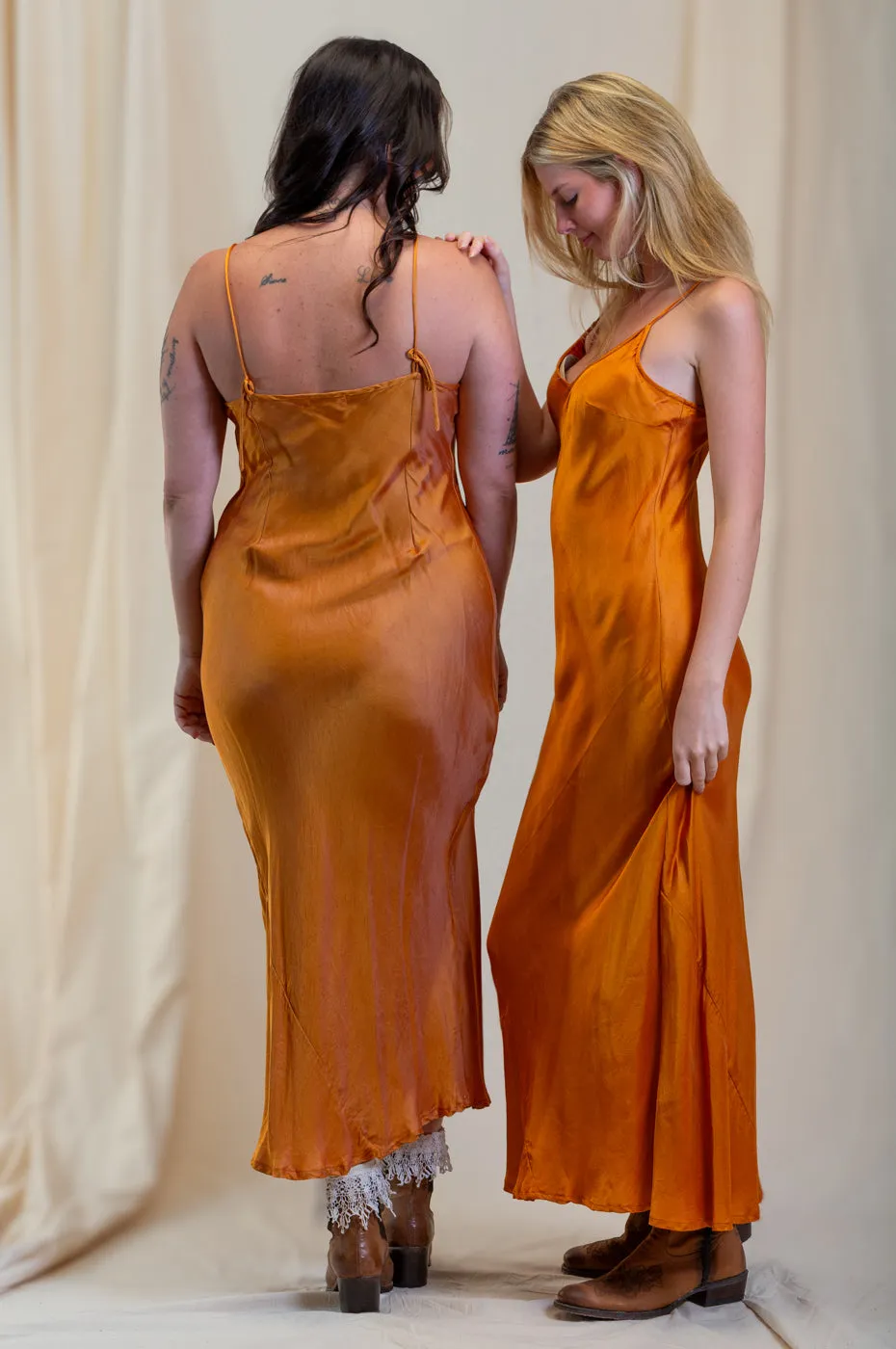 Otomo Silk Slip Maxi Gold