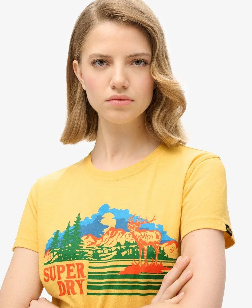 Outdoor Stripe Fitted Tshirt | Pigment Yellow