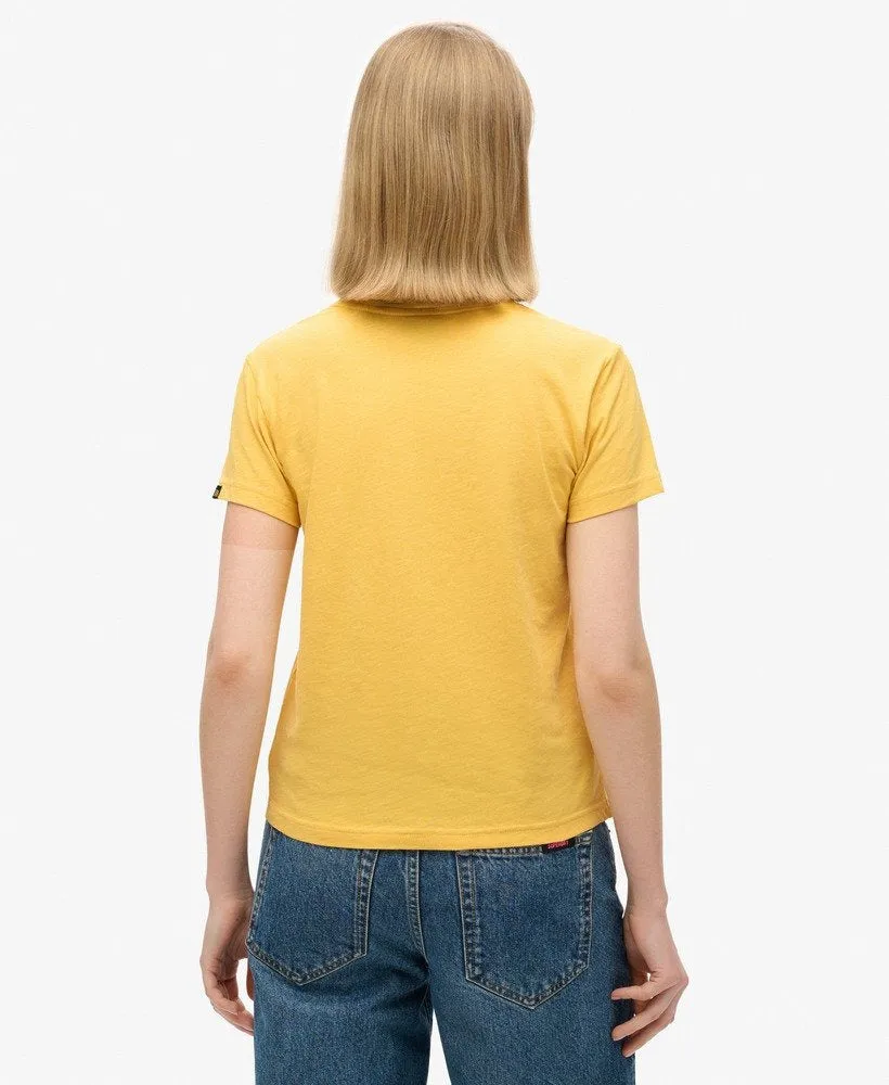 Outdoor Stripe Fitted Tshirt | Pigment Yellow