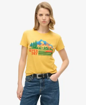 Outdoor Stripe Fitted Tshirt | Pigment Yellow