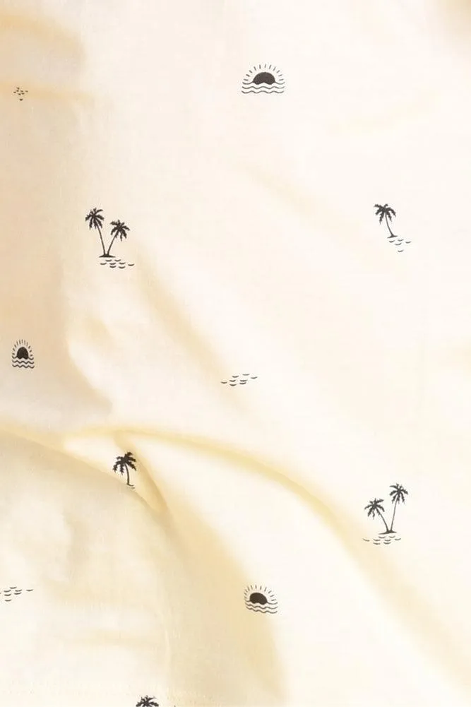 PALM SHORT SLEEVES TSHIRT - WHITE