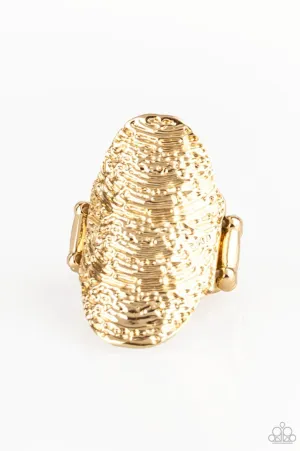 Paparazzi Record-Breaking Ripple - Textured Ring